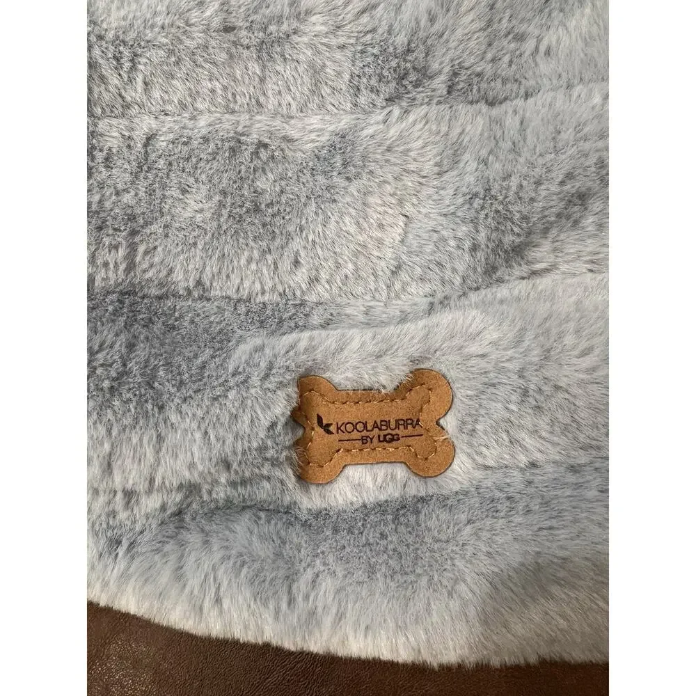 Koolaburra By Ugg Blue Faux Fur Dog Vest Sz Xl Leash Hole